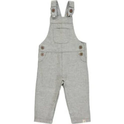Me & Henry Grey Wool Woven Overalls