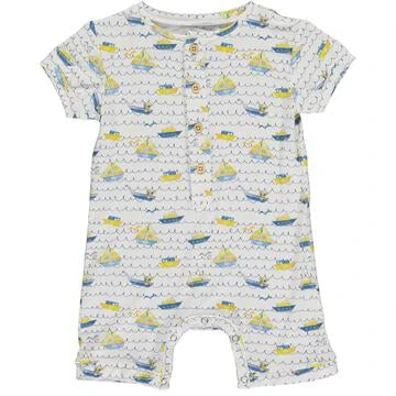 Tickety Boo Bobbing Boats Short Romper 1 Tickety Boo Bobbing Boats Short Romper
