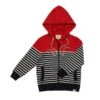 Me & Henry Sagamore Zip-Up | Red/White Stripe
