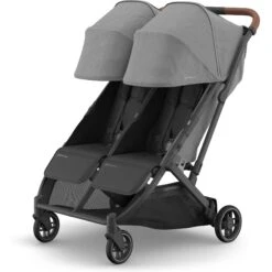 UPPAbaby Minu Duo Stroller -Baby Go Round Store 0801 MND GRY 3QLeft Sunshade 2000x2000 c4f20ff 5d3291ed da80 45b8 a65e 4fba78e2db60