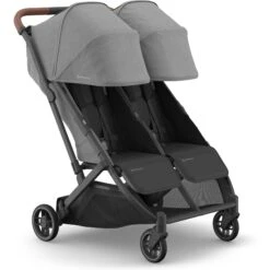 UPPAbaby Minu Duo Stroller -Baby Go Round Store 0801 MND GRY 3QRight Sunshade 2000x2000 c4f20ff f64dd316 ada6 4b12 b17b 25c5428ed2a0