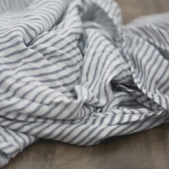 Saranoni Muslin Swaddles -Baby Go Round Store 107 3636 Gray Stripe 5