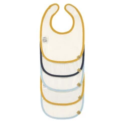 Lassig Bib Value Pack 5pcs - Little Water Whale -Baby Go Round Store 1311002452 2