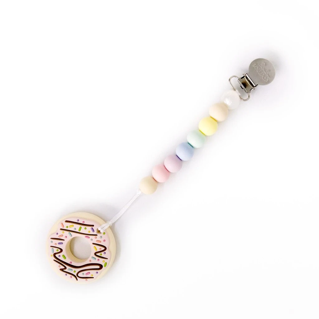 Loulou Lollipop Classic Donut Teether With Holder Set 2 Loulou Lollipop Classic Donut Teether With Holder Set - Image 2