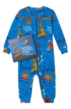 Books To Bed- Infant Coverall & Book Kit- Goodnight, Goodnight Construction Site