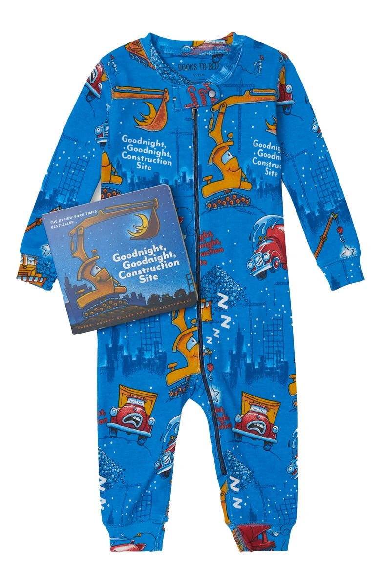 Books To Bed- Infant Coverall & Book Kit- Goodnight, Goodnight Construction Site 1 Books To Bed- Infant Coverall & Book Kit- Goodnight, Goodnight Construction Site