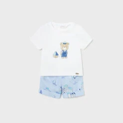 Mayoral Shorts And T-Shirt Set | White
