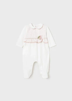 Mayoral Long Dressy Romper | White