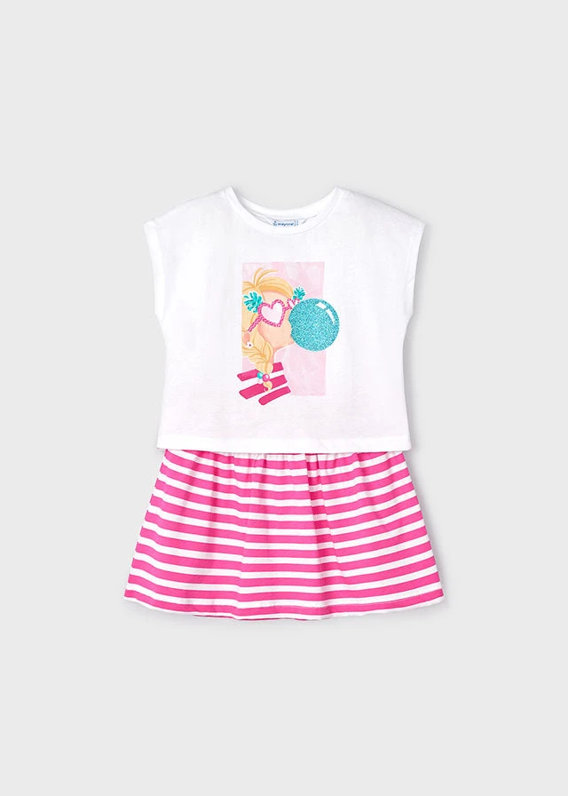 Mayoral Skirt Set | Fuchsia 1 Mayoral Skirt Set | Fuchsia