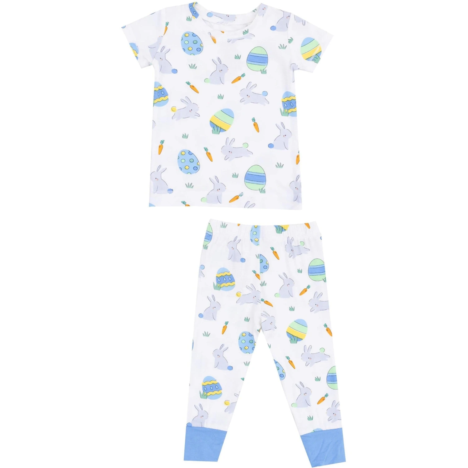 Angel Dear Easter Bunnies Short Sleeve Loungewear Set 1 Angel Dear Easter Bunnies Short Sleeve Loungewear Set