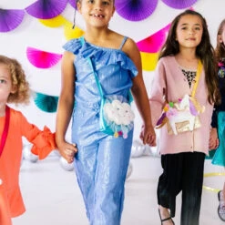 Lily & Momo Cloudy Day Bag- Glitter White And Multi -Baby Go Round Store 2d2b398b81243a51be42ecd6c459ed3c0c68fdc497ce6214239063f266617519