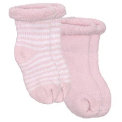 Kushies 2 Pack Terry Newborn Socks -Baby Go Round Store 2pk5