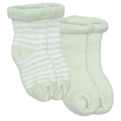 Kushies 2 Pack Terry Newborn Socks -Baby Go Round Store 2pk6