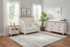 Parker House Artisan 4-in-1 Convertible Crib -Baby Go Round Store 3 Brixy Artisan ToddlerBed RS