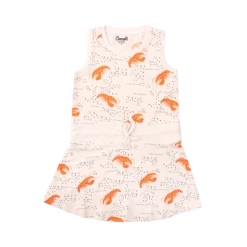 Coccoli Modal Blend Dress - Light Beige Lobsters