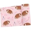 Angel Dear Footballs Pink Swaddle Blanket