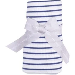 Angel Dear Stripe Vintage Blue Swaddle Blanket -Baby Go Round Store 476 S25 SVN 2