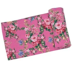 Angel Dear Dream Cottage Floral Swaddle Blanket Pink