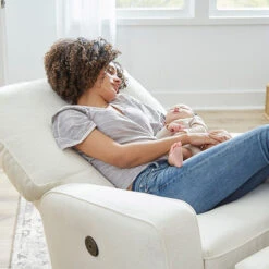 *IN STOCK* Hampton Power Glider Recliner In Flax Performance Fabric -Baby Go Round Store 4MP55 23707 Model7