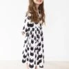 Mila And Rose Purrfect 3/4 Sleeve Pocket Twirl Dress