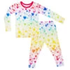 Macaron And Me Rainbow Hearts Two Piece Pajamas