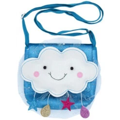Lily & Momo Cloudy Day Bag- Glitter White And Multi
