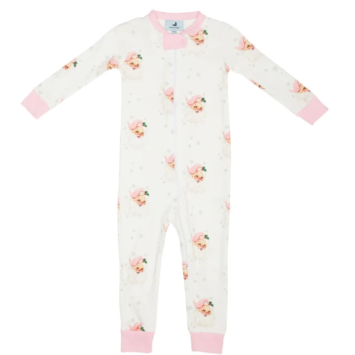 Nanducket Santa's Sweetheart Pink Santa Footie 1 Nanducket Santa's Sweetheart Pink Santa Footie