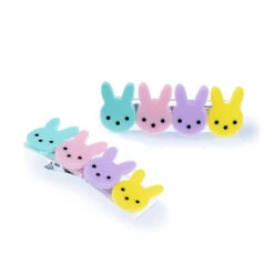Lillies & Roses NY Cute Bunny Pastel Colors Alligator Clip