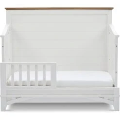 Parker House Artisan 4-in-1 Convertible Crib -Baby Go Round Store 6 Brixy Artisan ToddlerBed Straight Silo