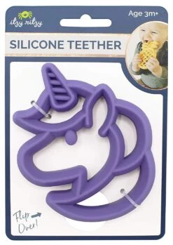 Itzy Ritzy Teething Happens Silicone Teether Unicorn -Baby Go Round Store 717v2h4WbyL. SL1500