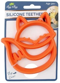 Itzy Ritzy Teething Happens Silicone Teether Fox -Baby Go Round Store 71xj0pb5gyL. SL1500