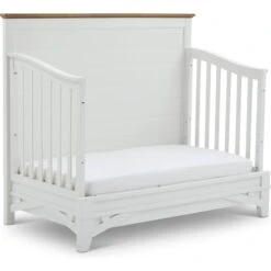 Parker House Artisan 4-in-1 Convertible Crib -Baby Go Round Store 7a Brixy Artisan DayBed Angle Silo