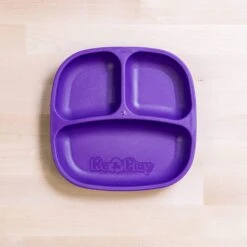 Re-Play Divided Plate -Baby Go Round Store 7inch divided plate 006 00814 amethyst