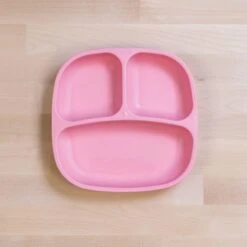 Re-Play Divided Plate -Baby Go Round Store 7inch divided plate 007 00810 blush
