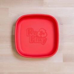Re-Play 7” Plate -Baby Go Round Store 7inch flat plate 008 00027 red