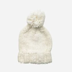 The Blueberry Hill Single Pom Beanie - Cream