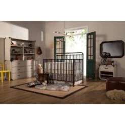 Namesake Winston 4-in-1 Convertible Iron Crib -Baby Go Round Store 91hegCBqgeL. SL1500 f8fe9351 fd51 4768 a450 21311036858e