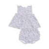 Angel Dear Forget Me Not Floral Ruffle Top & Bloomer