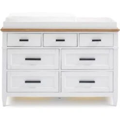 Parker House Artisan 7-Drawer Dresser With Lights -Baby Go Round Store 9 Brixy Artisan Dresser WithChanging Straight Silo
