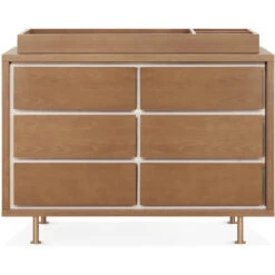 Nursery Works Novella 6-Drawer Double Dresser -Baby Go Round Store 9 NW15026AY front withtray 7