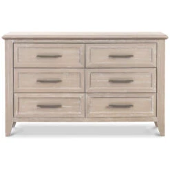 Monogram By Namesake Beckett 6-Drawer Dresser -Baby Go Round Store B14416SDB White Background 01 1ec42333 2ed9 473a 9dc0 0b0d94d5d0eb