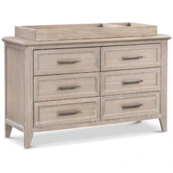 Monogram By Namesake Beckett 6-Drawer Dresser -Baby Go Round Store B14416SDB White Background 03 0284b8de bd87 4f91 96da 48f5126e00ac