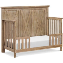 Monogram By Namesake Emory Farmhouse 4-in-1 Convertible Crib -Baby Go Round Store B14501DF White Background 02 27afceb0 0191 4f0e b296 edcc4db077a8