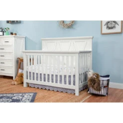 Monogram By Namesake Emory Farmhouse 4-in-1 Convertible Crib -Baby Go Round Store B14501LW Lifestyle 09 56cfb7a7 2a5d 4826 816c 2e8e01d7f45a