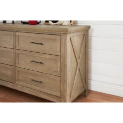 Monogram By Namesake Emory Farmhouse 6-Drawer Dresser -Baby Go Round Store B14516DF Lifestyle 08 0410b4a3 fcb4 4e2e 9163 12f29556c037