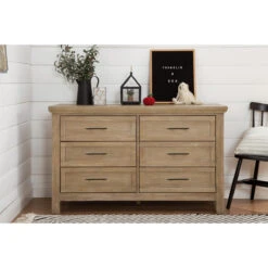 Monogram By Namesake Emory Farmhouse 6-Drawer Dresser -Baby Go Round Store B14516DF Lifestyle Main 06 83a56085 e9c6 4d91 942f 46f622b8824b