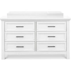 Monogram By Namesake Emory Farmhouse 6-Drawer Dresser -Baby Go Round Store B14516LW White Background 04 ea9ac87d 1aa3 4b31 bc98 61d9956b2046