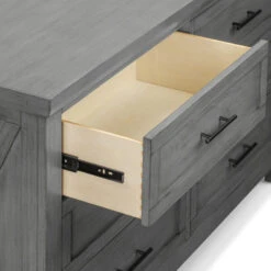 Monogram By Namesake Emory Farmhouse 6-Drawer Dresser -Baby Go Round Store B14516WC White Background 02 7cc2ff7f 195d 492c 89c5 28f2b74b74f5