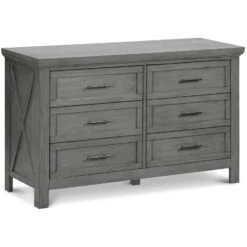 Monogram By Namesake Emory Farmhouse 6-Drawer Dresser -Baby Go Round Store B14516WC White Background Main 00 d7bcd34e 1064 414b b557 6ddfe28f9c2c