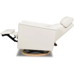 Monogram By Namesake Willa Power Glider Recliner With Adjustable Headrest & USB -Baby Go Round Store B17186PCMEWLB White Background 06 9e12e513 a906 4e43 aa59 23894c9bd5ac